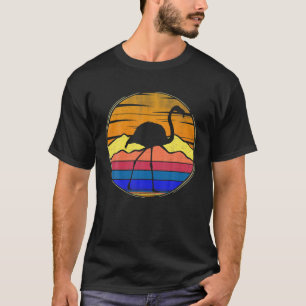 Vintag Flamingo Retro Sunset Funny Animal Lover G T-Shirt