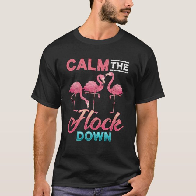 Vintag Flamingo Sarcastic Unangemessenes Sprichwor T-Shirt (Vorderseite)