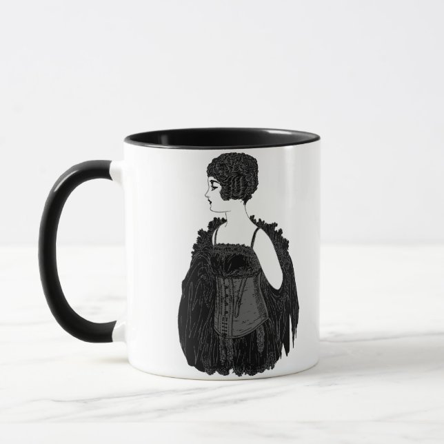 Vintag Flapper Corset Tasse (Links)
