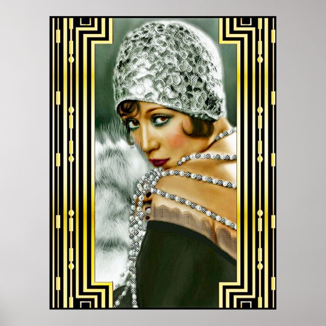 Vintag Flapper Poster (Vorne)