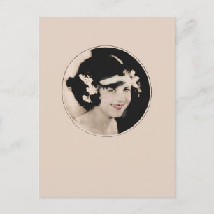 Vintag Flapper Postkarte