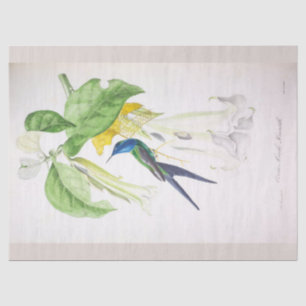 Vintag Floral Blue Bird Ephemera Decoupage Seidenpapier