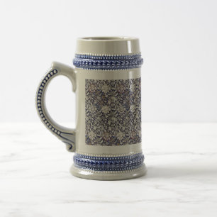 Vintag Floral Blue William Morris Wey Bierglas