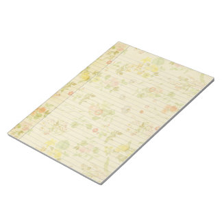 Vintag Floral Boho Stationery Notepad Notizblock