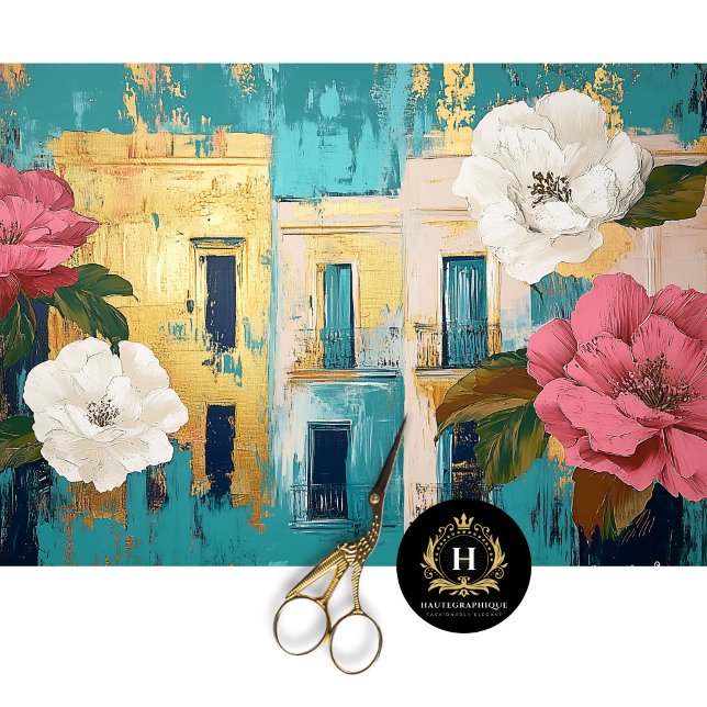 Vintag Floral Havana Cuba Decoupage Seidenpapier (Von Creator hochgeladen)