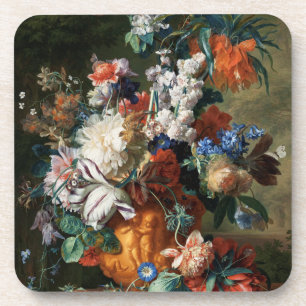 Vintag Floral Jan van Huysum Bouquet von Blume Getränkeuntersetzer