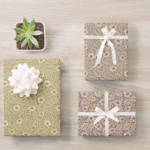 Vintag Floral Morris Pattern Christchurch Geschenkpapier Set
