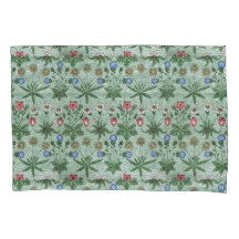Vintag Floral Pink Blue William Morris Daisy