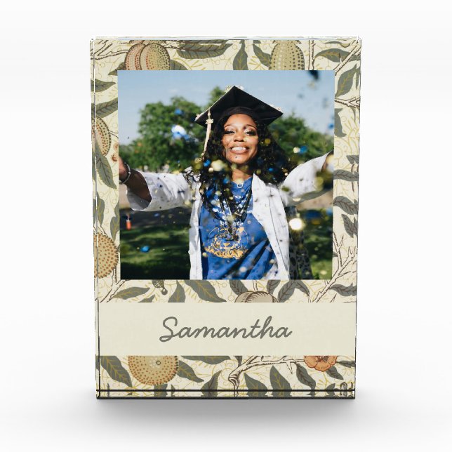 Vintag Floral William Morris Fotoblock (Vorderseite)