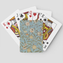 Vintag Floral William Morris Frucht Blauer Blume