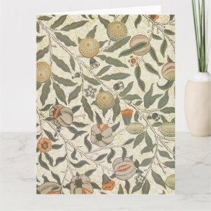 Vintag Floral William Morris Fruit Karte