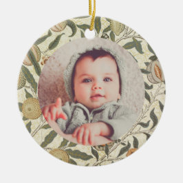 Vintag Floral William Morris Keramik Ornament