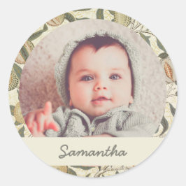 Vintag Floral William Morris Runder Aufkleber