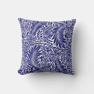 Vintag Floral William Morris Willow Bough Blue Kissen