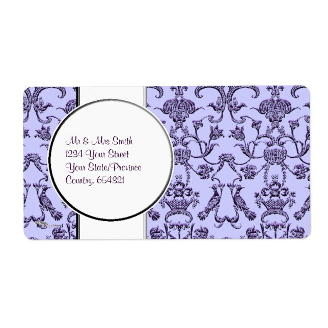 Vintag Florentine Damask (Lilac) (Vorne)