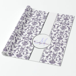 Vintag Florentine Damask (Lilac) Geschenkpapier