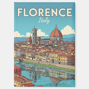 Vintag Florenz Italien Reisen Magnet