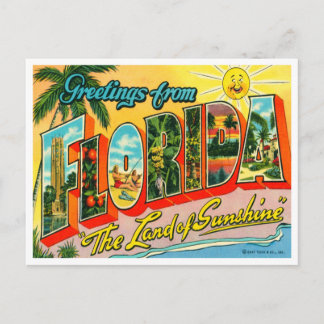 Vintag Florida Postkarte