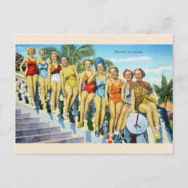 Vintag Florida Swimsuit Schöne Postkarte