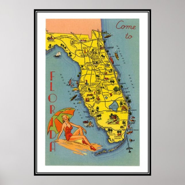Vintag Florida, USA - Poster (Vorne)