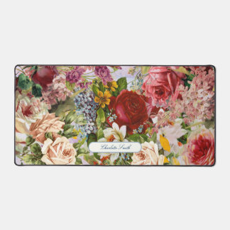 Vintag floriferous 2 Collage Schreibtischunterlage