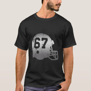 Vintag Football 67 Jersey Nummer T-Shirt