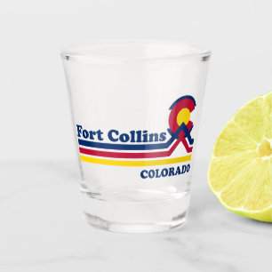 Vintag Fort Collins Colorado Schnapsglas