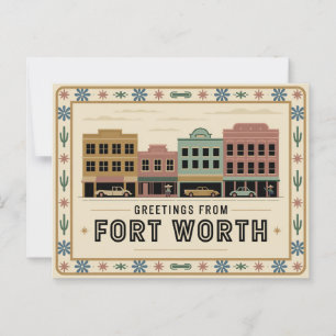 Vintag Fort Worth Postcard   Grüße Postkarte
