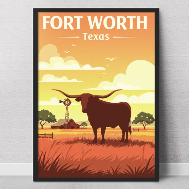 Vintag Fort Worth Poster (Von Creator hochgeladen)