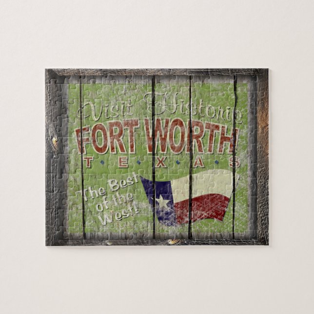Vintag Fort Worth Puzzle (Horizontal)