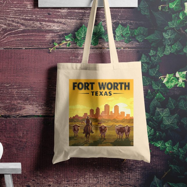 Vintag Fort Worth Texas Tragetasche (Von Creator hochgeladen)