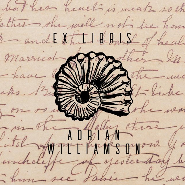 Vintag Fossil EX LIBRIS Individuelle Name Library Gummistempel (Von Creator hochgeladen)