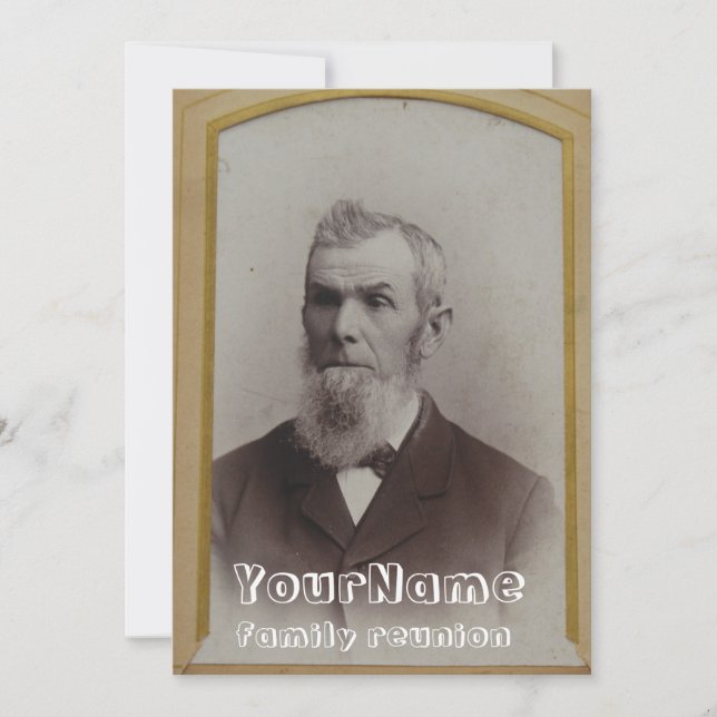 Vintag Foto Family Wiedersehen Einladung (Vorderseite)