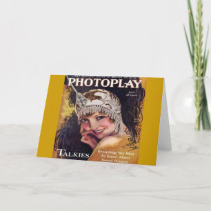 Vintag Fotoplay Film Magazine Cover 1929 Karte