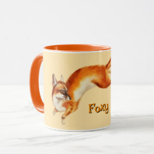 Vintag Fox Art Foxy Tasse Cup