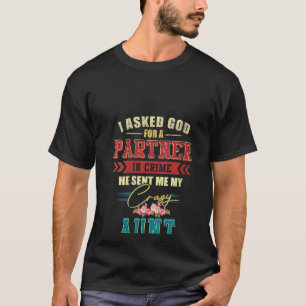 Vintag Fragte ich Gott für einen Verbrecherpartner T-Shirt