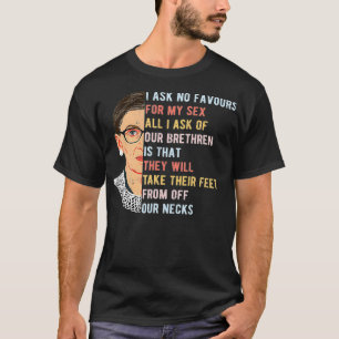 Vintag Fragte ich keine Gefälligkeit für meine wei T-Shirt