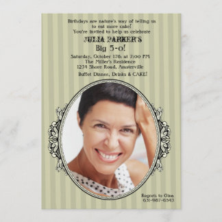Vintag Frame Foto Geburtstagsparty Einladung