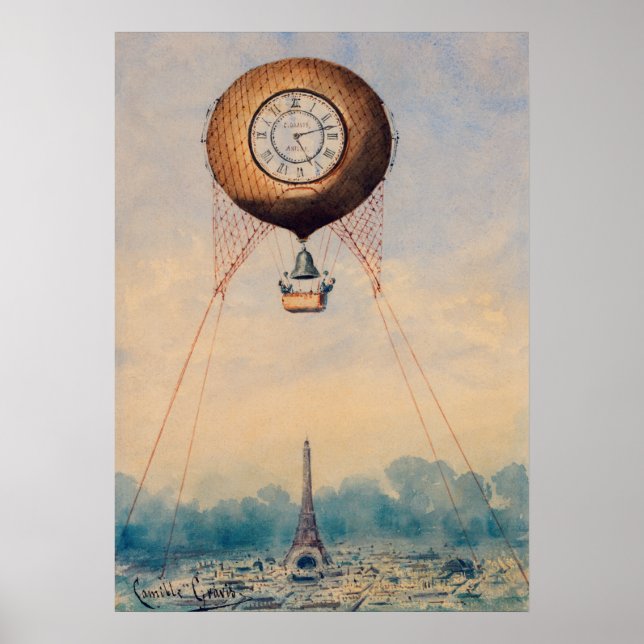 Vintag France Illustration Poster (Vorne)