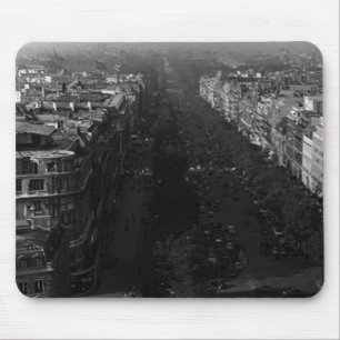 Vintag France Paris champs elysees avenue Mousepad