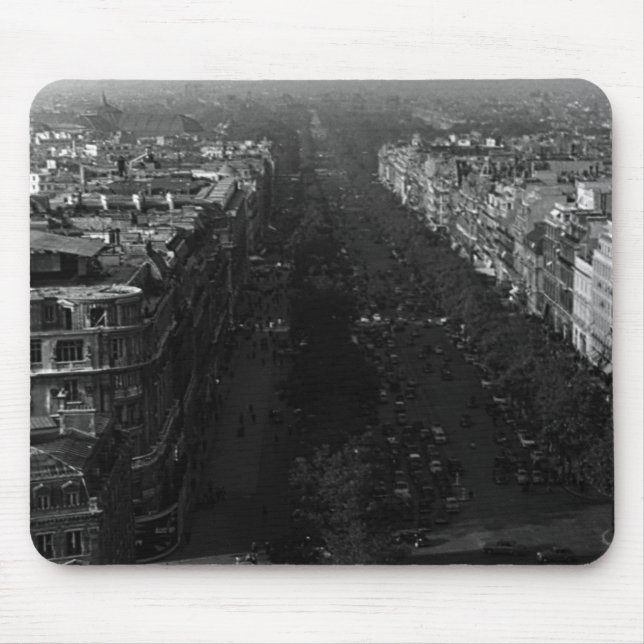 Vintag France Paris champs elysees avenue Mousepad (Vorne)