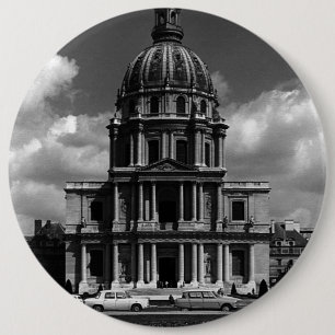 Vintag France Paris Church Saint Louis Invalides Button