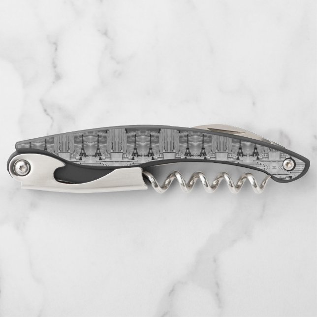 Vintag France Paris Eiffel Turm Chaillot Palast Kellnermesser (Vorderseite)