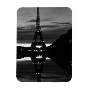 Vintag France Paris Eiffel Turm Reflexion 1970 Magnet
