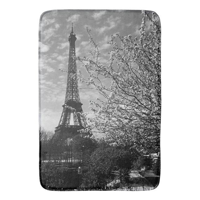 Vintag France Paris Eiffelturm Badematte (Vorderseite Vertikal)
