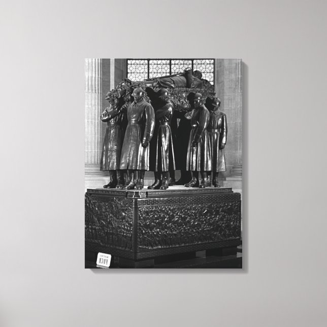 Vintag France Paris Invalides Marshal Foch Grab Leinwanddruck (Vorderseite)