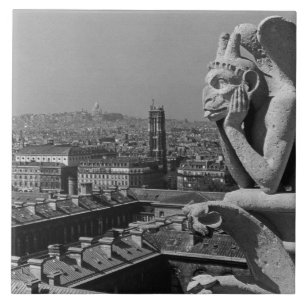 Vintag France Paris Notre Dame Denker der Kathedra Fliese