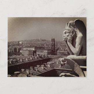 Vintag France Paris Notre Dame Denker der Kathedra Postkarte