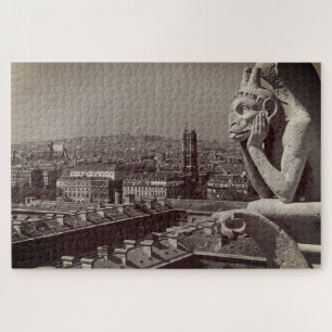 Vintag France Paris Notre Dame Denker der Kathedra Puzzle