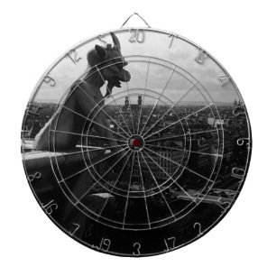 Vintag France Paris Notre Dame Kathedrale Teufel Dartscheibe